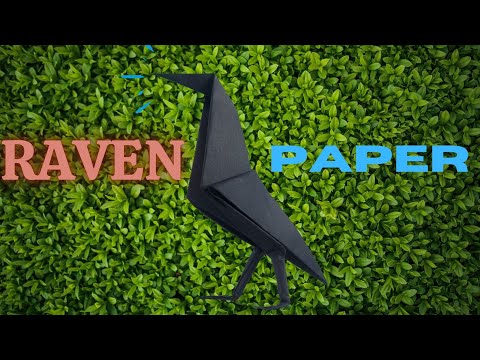 Video: Hoe Om 'n Raven-speelding Van Papier Te Maak
