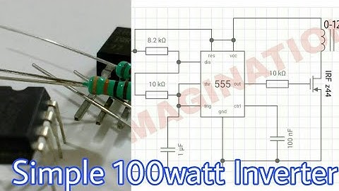 Simple 100 watts inverter using 555.