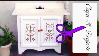 Turn A Cabinet Into A Bathroom Vanity