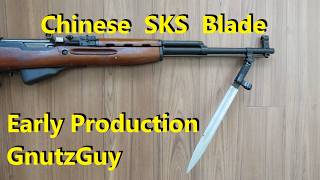Chinese SKS with blade bayonets. Early production
