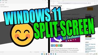 how to split screen in windows 11