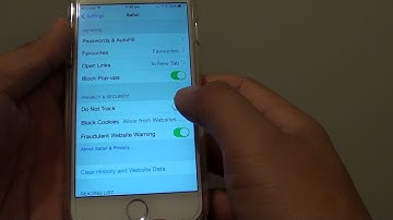 iPhone 6: How to Enable / Disable Website Tracking in Safari