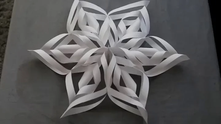 3D Paper Snowflakes DIY