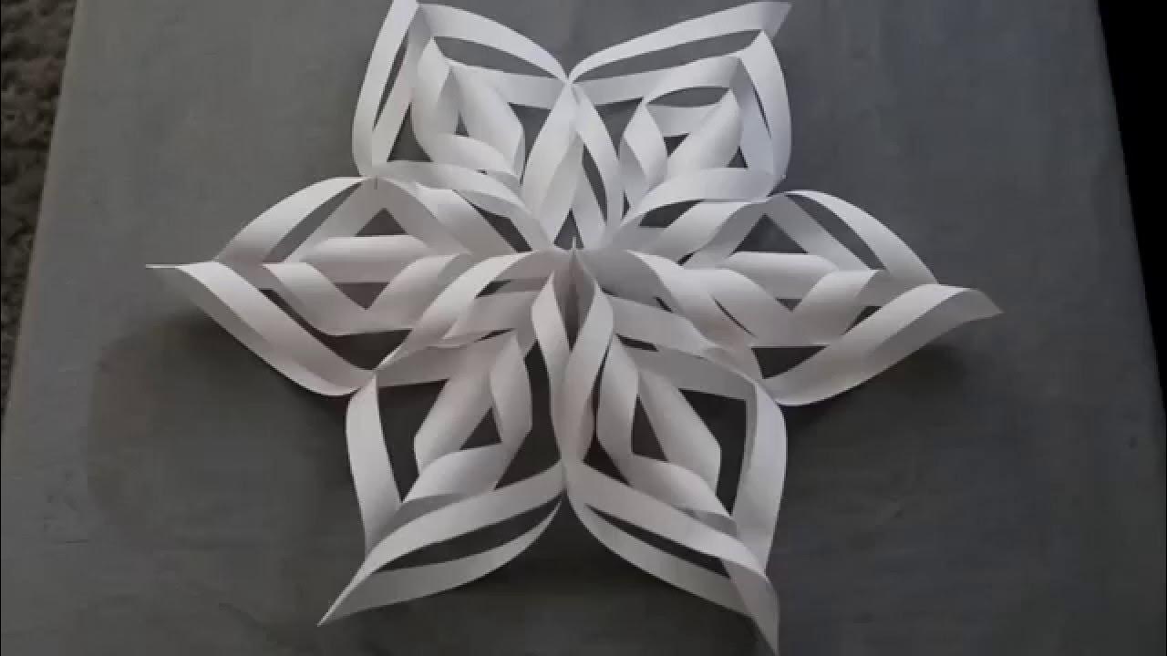 How to Make 3D Paper Snowflake - DIY & Crafts - Handimania