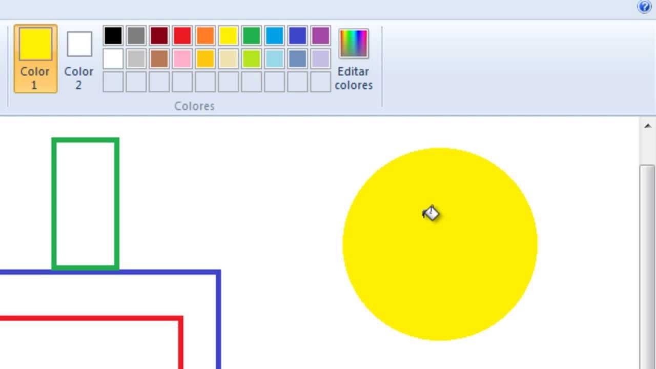 Rellenar dibujo en PAINT - YouTube