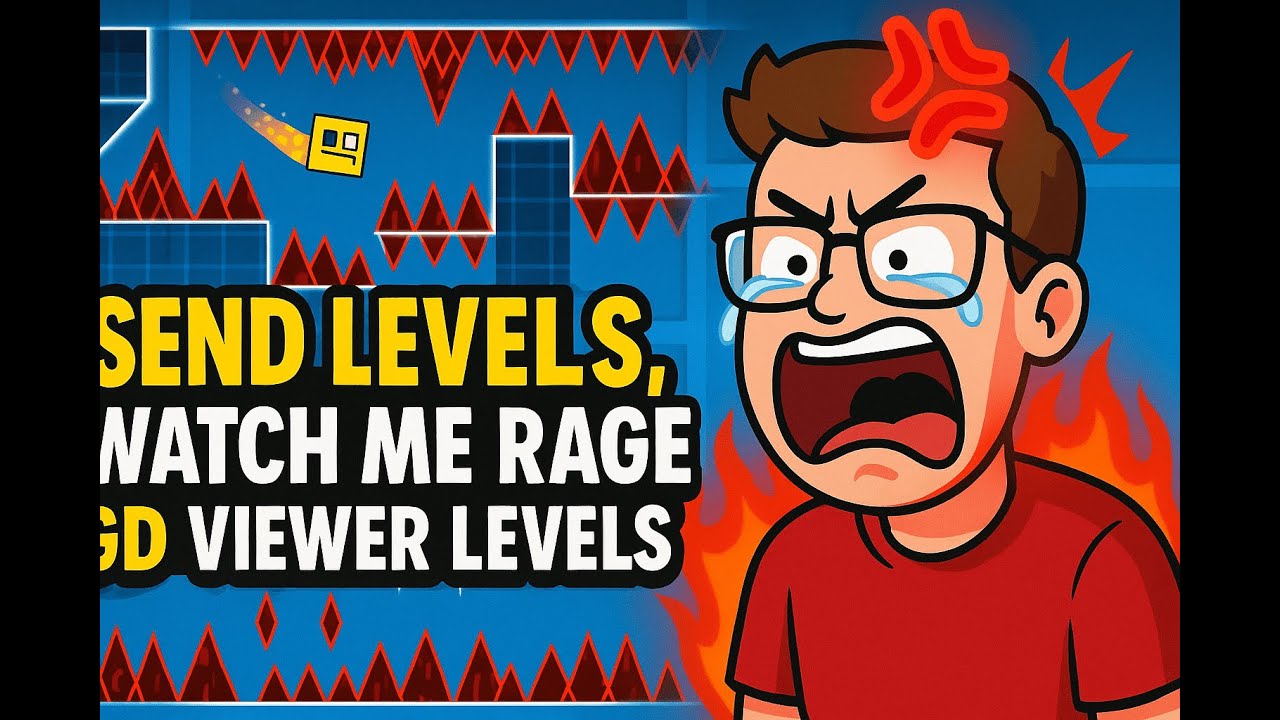 Sent Rage Send Levels, Watch Me Rage Quit😭 | GD Viewer Levels Live🤯 - YouTube