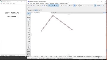 Tutorial Archicad 21 EDIT - RESHAPE - INTERSECT