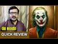 Joker (2019) - Quick Movie Review - YouTube