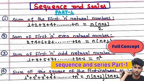 sequence and series part-1 |class 12 | Basic math | NEB