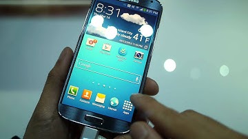 Samsung Galaxy S 4 display & Air View feature demo