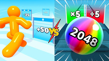 🔥 Tall Man 🆚 Ball Run 2048 ⚡ Epic Merge & Run Battle | 3D Android Gameplay part 3