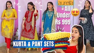 kurta set haul under Rs 999 *huge wedding/festive wear haul* min 50% OFF 😱| Vanya singh #kurti #fyp