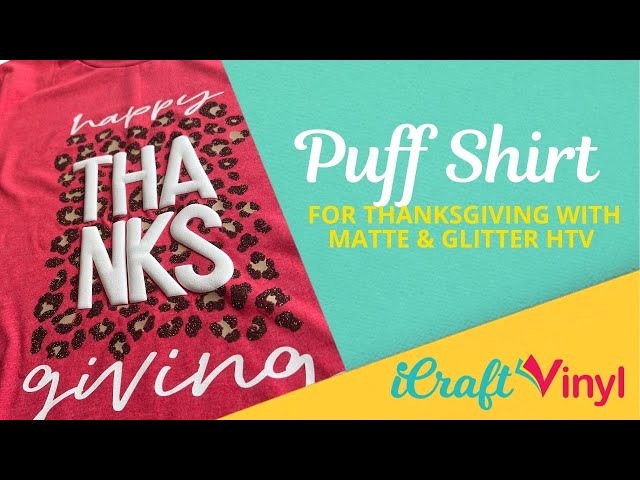 How to apply Puff Heat Transfer Vinyl (Deco Puff) Quick & Easy