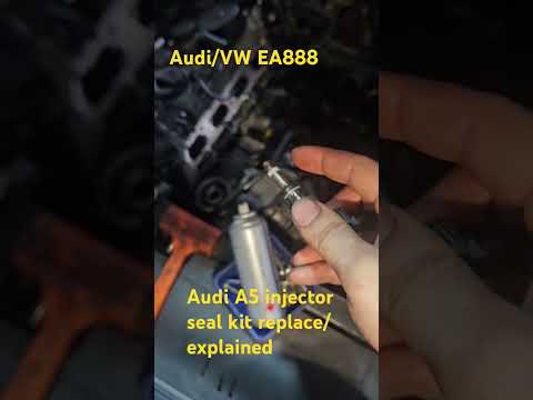 2012 Audi/VW EA888 engine injector seal replacement and explained #audi #repairkit #vw
