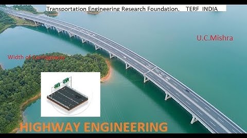 Highway Engineering 03,Width of Carriageway