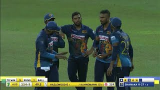 Australia vs Sri Lanka Last Over Highlights | Dasun Shanaka Last Over | SL vs AUS 4th ODI