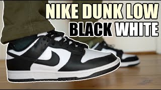 NIKE DUNK LOW BLACK WHITE REVIEW & ON FEET + SIZING & RESELL PREDICTIONS