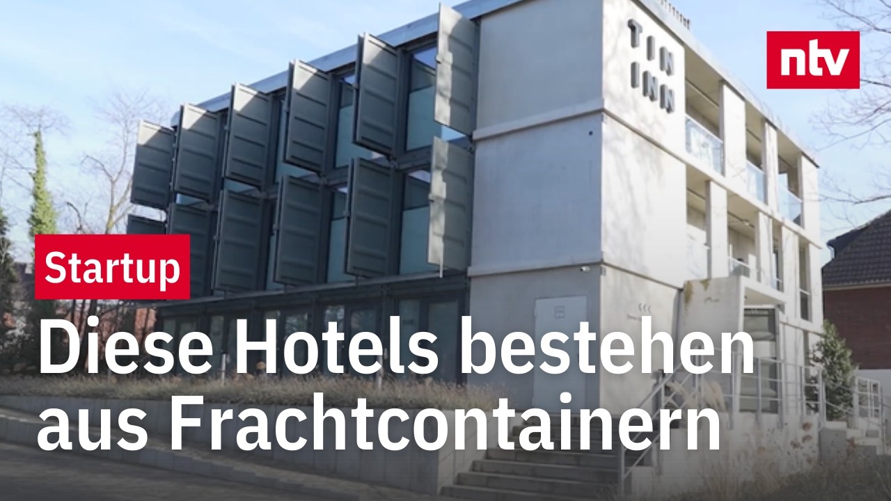 Startup rüstet Frachtcontainer zu Hotelzimmern um