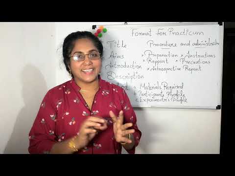 ##Format For Practical