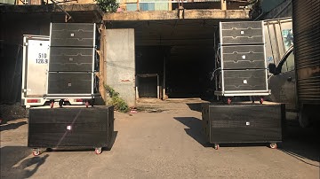 Dàn âm thanh line array 40 Neo cao cấp đi Campuchia phục vự cho sự kiện ngoài trời