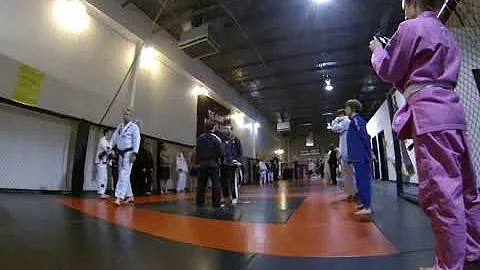 David  Lovelace gets blue belt at Mohler mma
