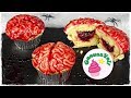 Halloween 👻 schaurige GEHIRN-CUPCAKES | Halloween Rezept