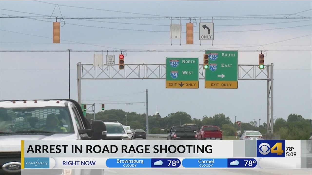 Arrest made in relation to mid-July I-465 road rage shooting - YouTube