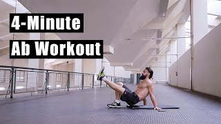 Day 4 | Home Tabata Workouts - 4 MINUTE AB WORKOUT