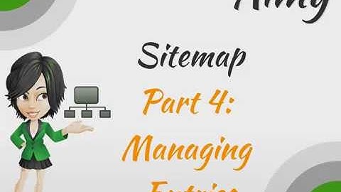 Aimy Sitemap for Joomla!: Part 4 Managing Entries