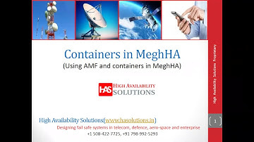 Docker container demo using MeghHA (For High Availability(HA) in 5G and Microservices)