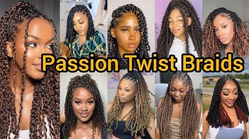 Natural Twist Braid Hairstyles 2025 | Flat Twist Braids Black Women| Passion Twist |Spring Bob Twist