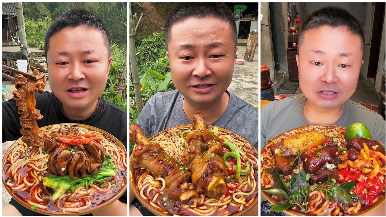 Yummy food# 100Eat PORK BELLY, Chicken 🍗🍗, Noodles🍜🍜,EATING SHOW |..