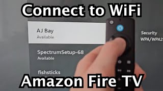 How to Connect to WiFi on Amazon Fire TV Devices