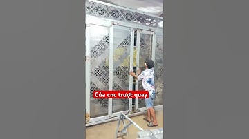 Cửa cnc 5 cánh trượt quay. #congtudong #cuatruotquay #xaydung #cuasat #home #cổngsắtgiảnhômđúc #cnc