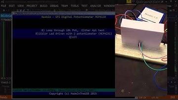 Nusbio - Controlling a 2 color LED with the 10k Digital Potentiometer  MCP4231