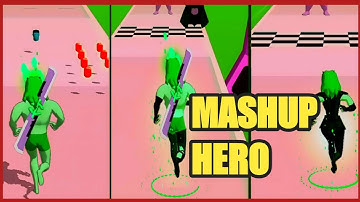 Mashup Hero Run 👁 ALL LEVELS  Mashup hero👁 3D gameplay walkthrough