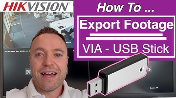 How To Export & Save CCTV Footage to A USB Stick | Hikvision DVR & NVR  for High-Quality Backup