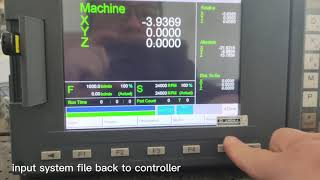 How to make backup from Syntec control and input update