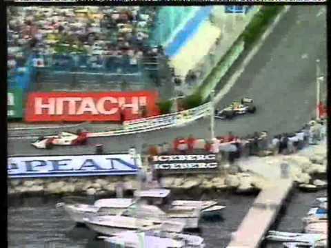 Mansell Vs Senna   Monaco Grand Prix 1992   Final 5 Laps   Murray Walker & James Hunt Commentary