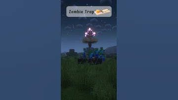 Simple Zombie Trap😳😳 #minecraft #minecraftbuilds #shorts