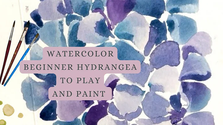 Beginner DAGGER BRUSH tutorial - How to paint a Hydrangea