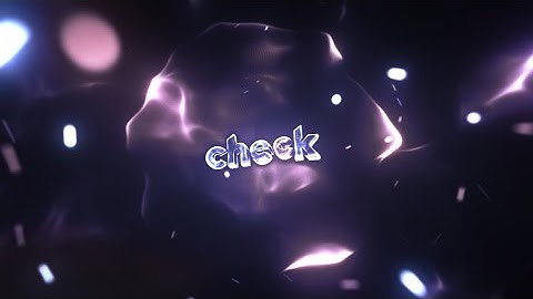 intro for check [blender & ae] ⚡