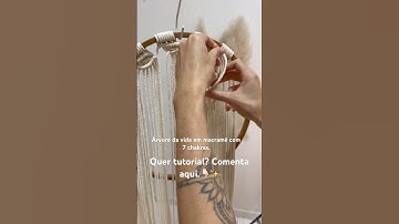 Processo árvore da vida em macramê #macrame #diymacrame #macrametutorial