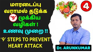 9 steps & Diet to prevent heart attack | Dr. Arunkumar