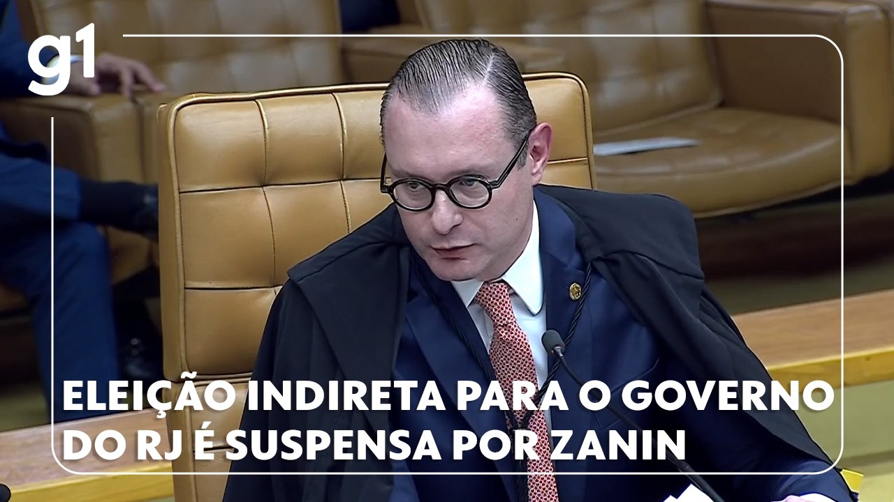 Eleição indireta para o governo do RJ é suspensa pelo ministro Cristiano Zanin, do STF