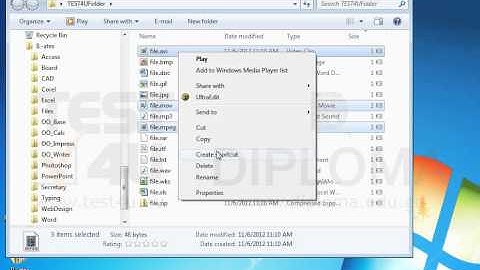 Delete all video files from the TEST4UFolder folder on your desktop.
