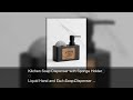 Kitchen Soap Dispenser with Sponge Holder Liquid Hand and Dish Soap Dispenser and Spong Caddy B