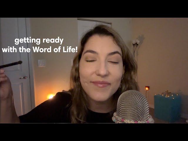 ASMR💄 make-up, getting ready w Jesus=bible scriptures (light gum chewing, grwm) | Christian Asmr♔