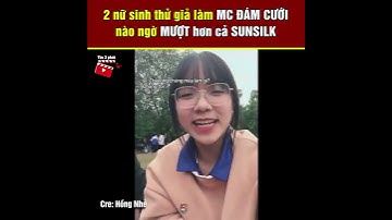 Tập làm MC ĐÁM CƯỚI, 2 nữ sinh bất ngờ hút 8 TRIỆU VIEW vì DẪN QUÁ MƯỢT | Tin 3 Phút