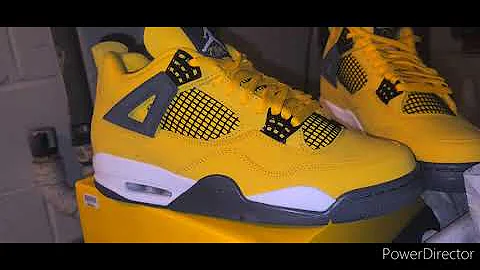JORDAN 4" Lightning” EARLY UNBOXING (COPPED FROM GOAT)